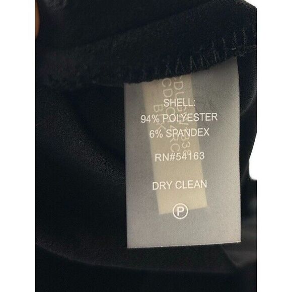 CALVIN KLEIN Crepe Stretch Sparkle Embroidered Floral Shift Dress Size 4 - Picture 7 of 7